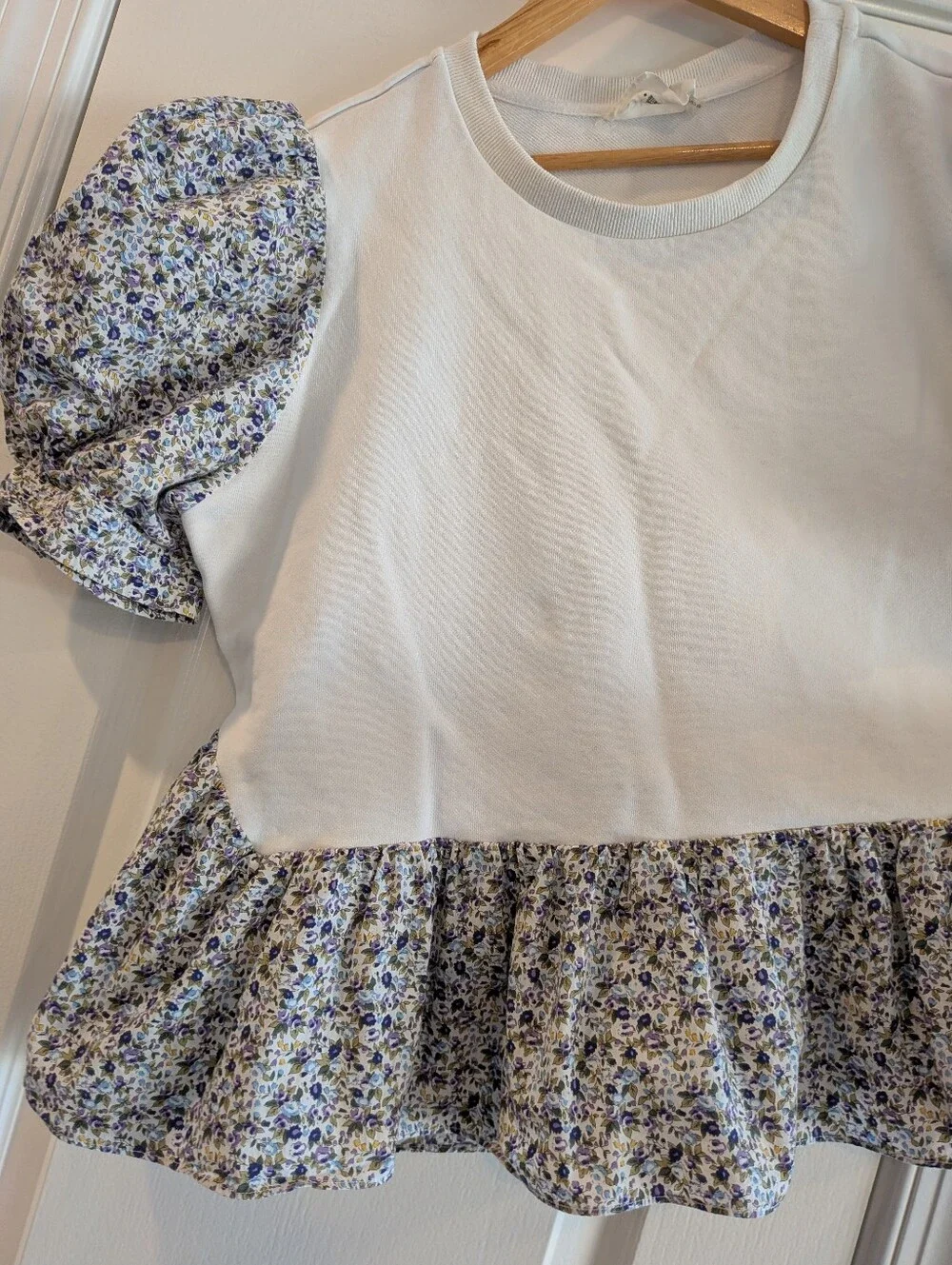 Hyacinth House Mixed Media Savannah Blouse Top Ditsy Floral Cottagecore Size XXL